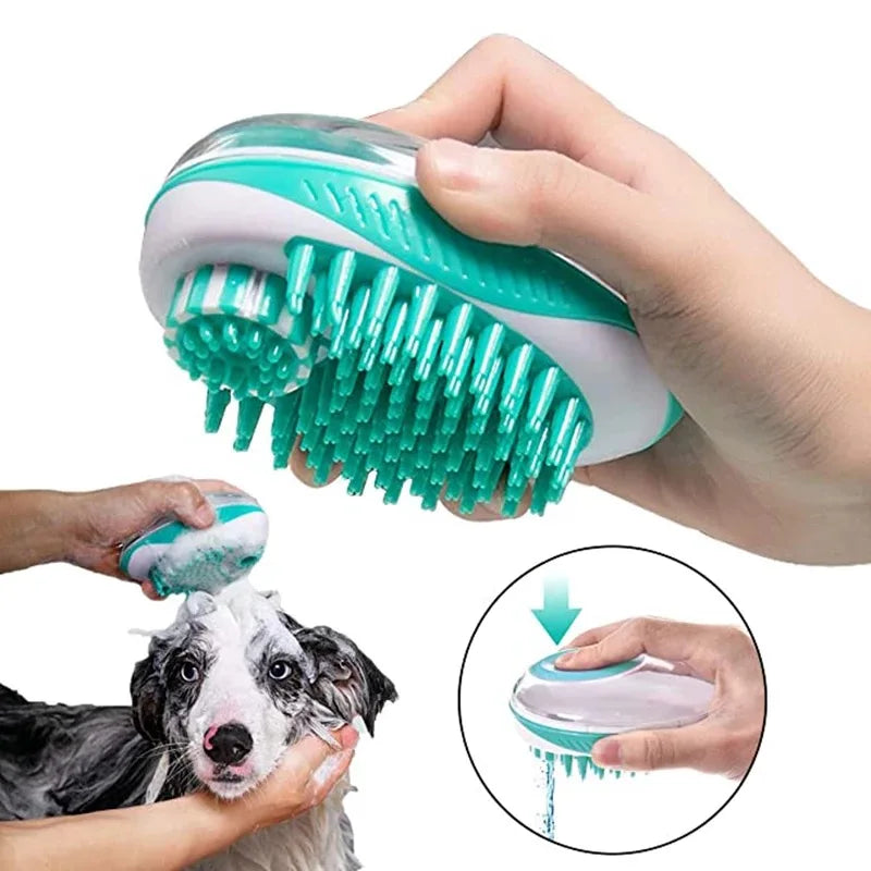 Escova de Banho Massageadora para Pets